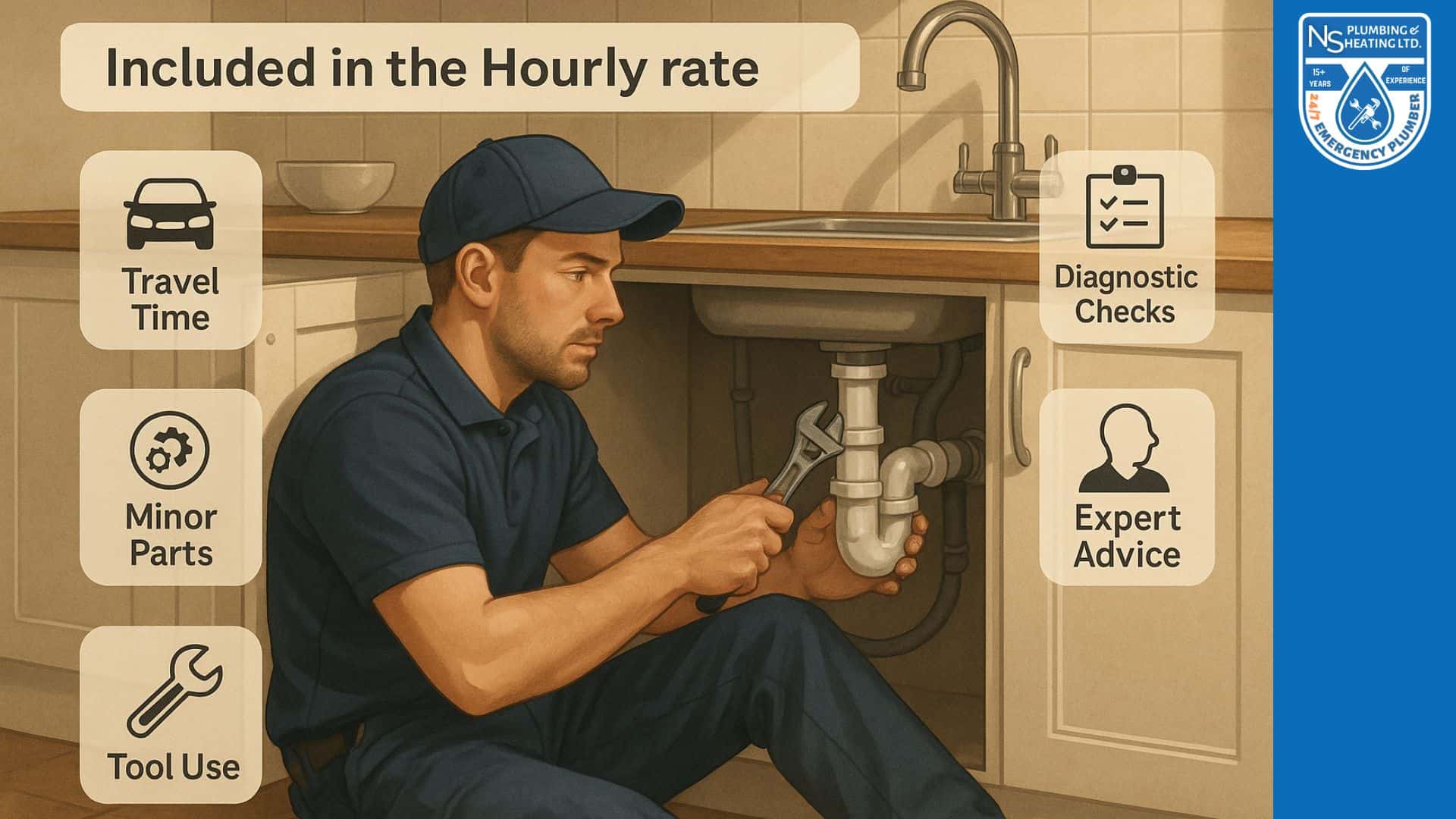 UK plumber repairing sink, hourly rates explained UK plumber repairing sink, hourly rates explained